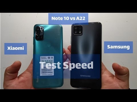 مقایسه سرعت سامسونگ A22 و شیاومی Note 10